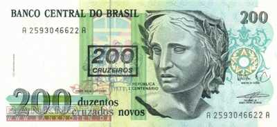 Brazil - 200  Cruzeiros (#225b_UNC)
