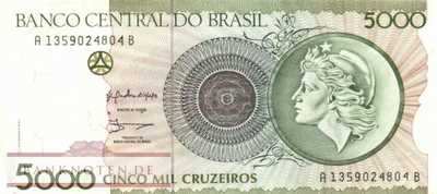 Brazil - 5.000  Cruzeiros (#227_XF)