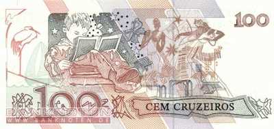 Brasilien - 100  Cruzeiros (#228_UNC)