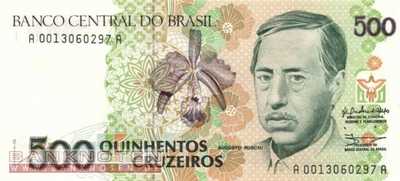 Brasilien - 500  Cruzeiros (#230_UNC)