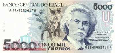 Brasilien - 5.000  Cruzeiros (#232c_UNC)