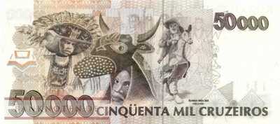 Brazil - 50.000  Cruzeiros (#234_UNC)