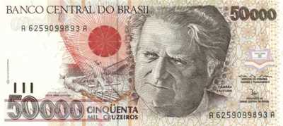 Brazil - 50.000  Cruzeiros (#234_UNC)