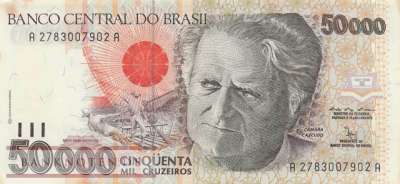 Brasilien - 50.000  Cruzeiros (#234_AU)