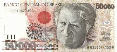 Brasilien - 50  Cruzeiros Reais (#237_UNC)