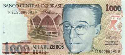 Brazil - 1.000  Cruzeiros Reais (#240_UNC)