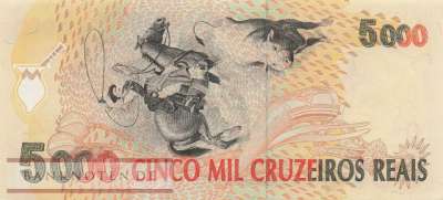 Brasilien - 5.000  Cruzeiros Reais (#241_XF)