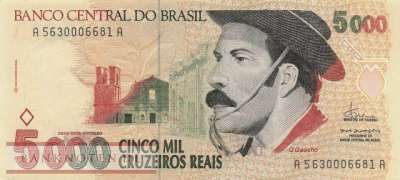 Brasilien - 5.000  Cruzeiros Reais (#241_XF)