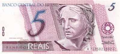 Brazil - 5  Reais (#244Ad_UNC)