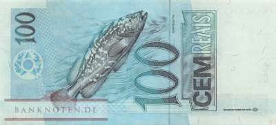 Brasilien - 100  Reais (#247f_XF)