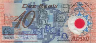 Brasilien - 10  Reais (#248b_UNC)