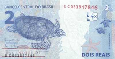 Brasilien - 2  Reais (#252d_UNC)