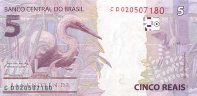 Brazil - 5  Reais (#253b_UNC)