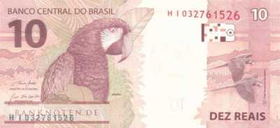 Brasilien - 10  Reais (#254e_UNC)