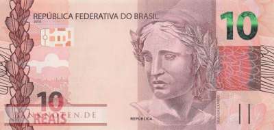 Brasilien - 10  Reais (#254f_UNC)