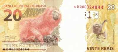 Brasilien - 20  Reais (#255a_UNC)