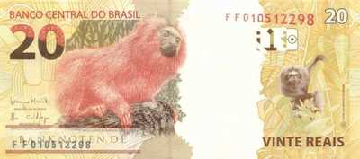 Brazil - 20  Reais (#255c_UNC)