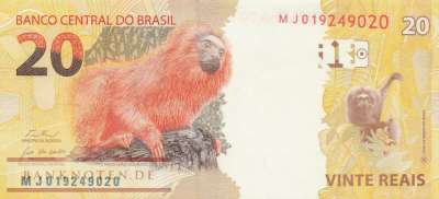 Brasilien - 20  Reais (#255f_UNC)