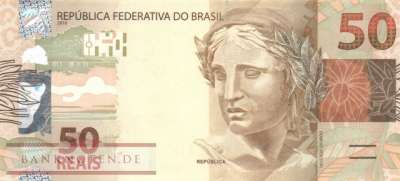 Brasilien - 50  Reais (#256h_UNC)