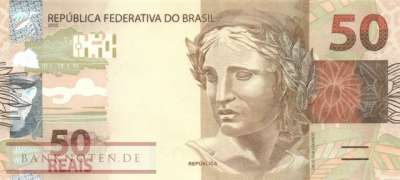 Brazil - 50  Reais (#256i_UNC)
