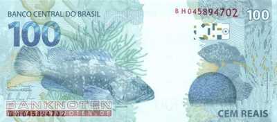 Brazil - 100  Reais (#257b_UNC)