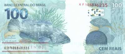 Brasilien - 100  Reais (#257f_UNC)