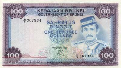 Brunei - 100  Ringgit (#010c-83_VF)