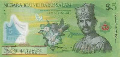 Brunei - 5  Ringgit (#036_UNC)
