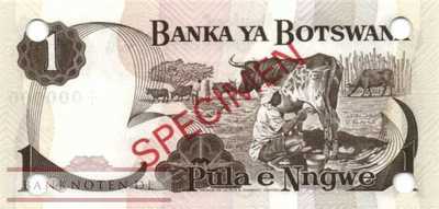 Botswana - 1  Pula - SPECIMEN (#001s_UNC)