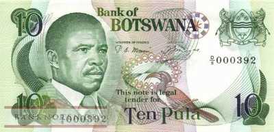 Botswana - 10  Pula (#009a_UNC)