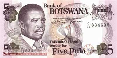 Botswana - 5  Pula (#011a_UNC)