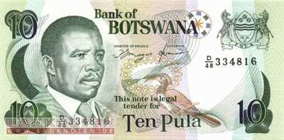 Botswana - 10  Pula (#012a_UNC)