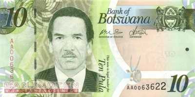 Botswana - 10  Pula (#030a_UNC)