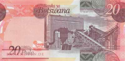Botswana - 20  Pula - Ersatzbanknote (#031iR_UNC)