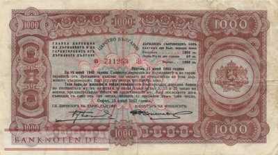 Bulgarien - 1.000  Leva (#067I_VF)