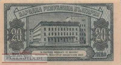 Bulgaria - 20  Leva (#074a_XF)