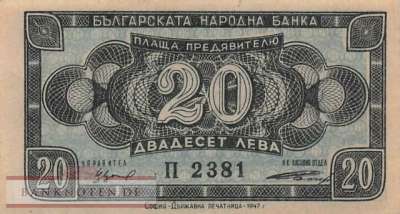 Bulgaria - 20  Leva (#074a_XF)