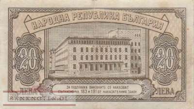 Bulgaria - 20  Leva (#079_XF)
