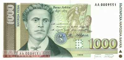 Bulgarien - 1.000  Leva (#105_UNC)