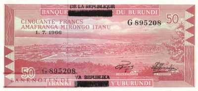 Burundi - 50  Francs (#016b_XF)