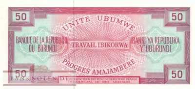 Burundi - 50  Francs (#022b-73_UNC)