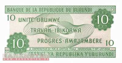 Burundi - 10  Francs (#033d-03_UNC)