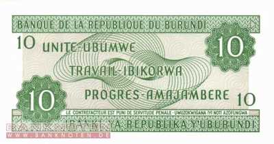 Burundi - 10  Francs (#033e-07_UNC)
