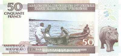 Burundi - 50  Francs (#036g_UNC)