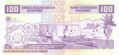 Burundi - 100  Francs (#037b_UNC)