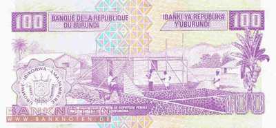 Burundi - 100  Francs (#037c_UNC)