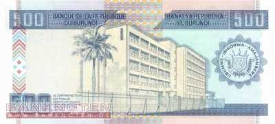 Burundi - 500 Francs (#038b_UNC)