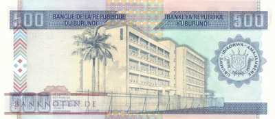 Burundi - 500 Francs (#038c_UNC)