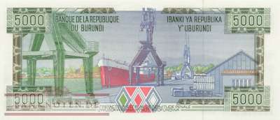Burundi - 5.000  Francs (#040_UNC)