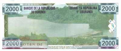 Burundi - 2.000  Francs (#041_UNC)